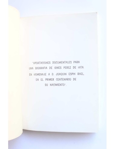 Aportaciones documentales para una biografía de...