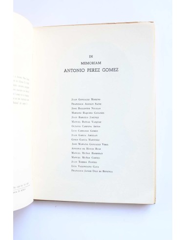 Cuaderno - Homenaje a Antonio Pérez Gómez
