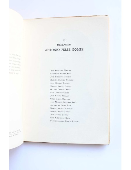 Cuaderno - Homenaje a Antonio Pérez Gómez
