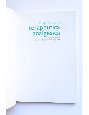 Terapéutica analgésica