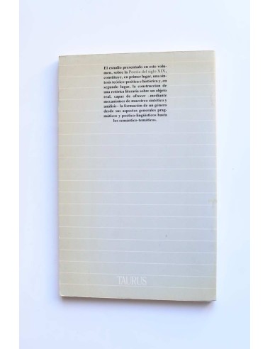 La poesía en el siglo XIX (Romanticismo y...