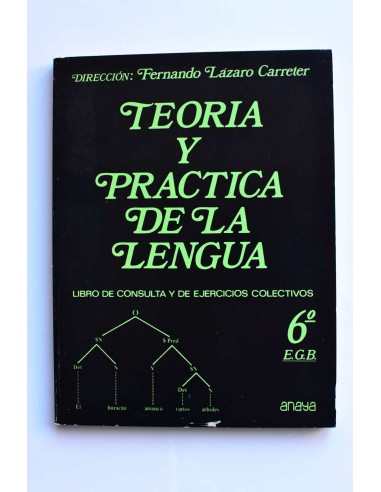 Teoría y práctica de la lengua. Libro de consulta y de ejercicios colectivos. 6º E.G.B.