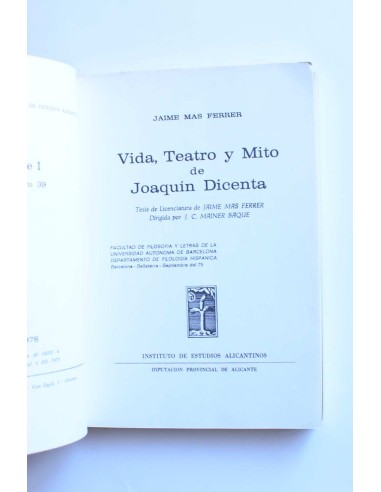 Vida, teatro y mito de Joaquín Dicenta