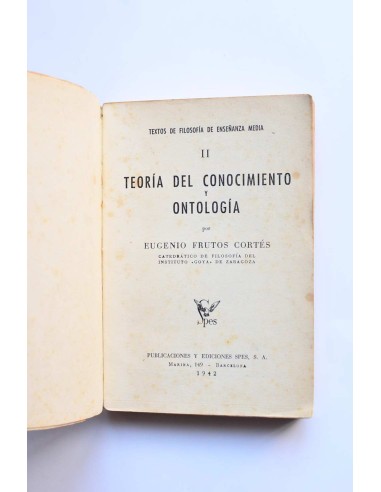 Teoría del conocimiento y ontología