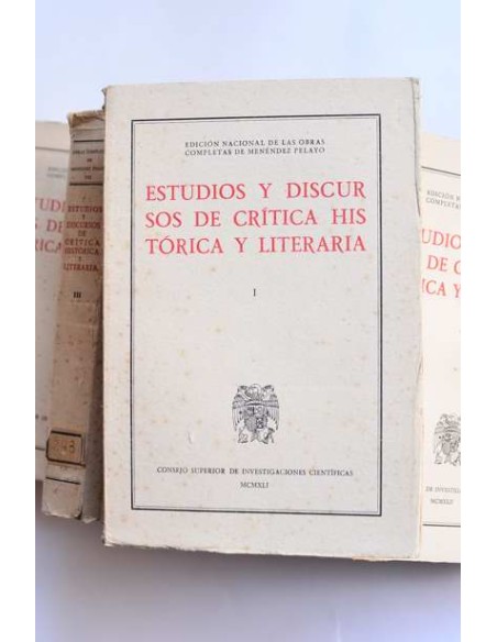 Estudios y discursos de crítica histórica y literaria