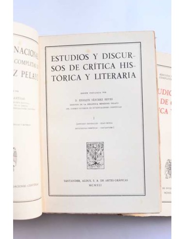 Estudios y discursos de crítica histórica y...
