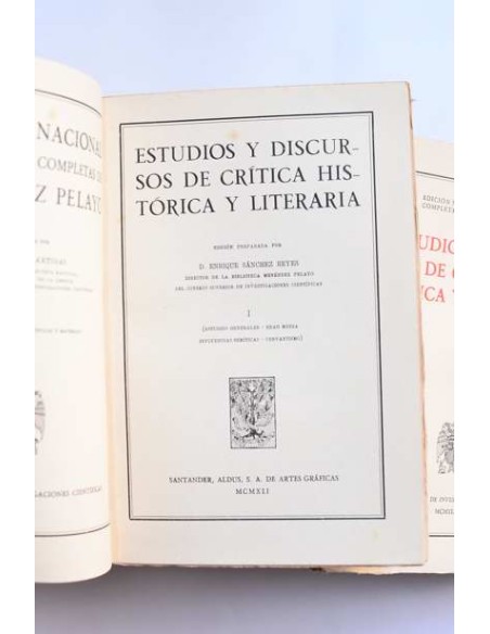 Estudios y discursos de crítica histórica y literaria