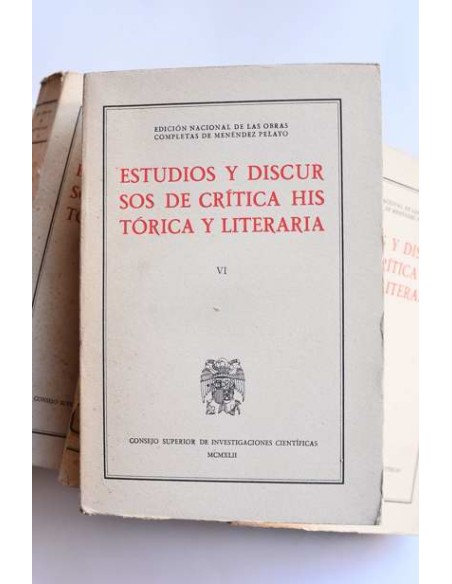 Estudios y discursos de crítica histórica y literaria