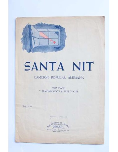 Santa nuit. Canción popular alemana