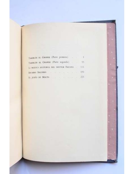 Christopher Marlowe. Teatro