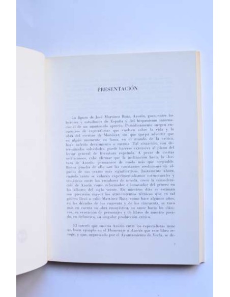 Homenaje a Azorín en Yecla