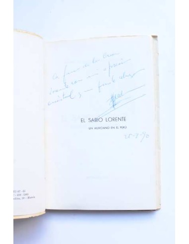 El sabio Lorente. Un murciano en el Perú
