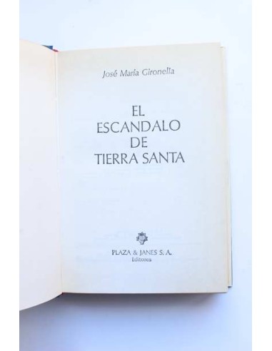 El escándalo de Tierra Santa