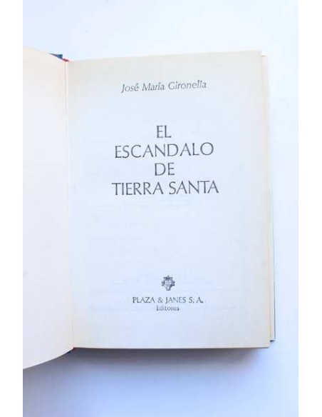 El escándalo de Tierra Santa