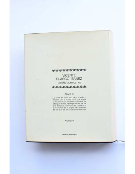 Obras completas de Vicente Blasco Ibáñez. Tomo III