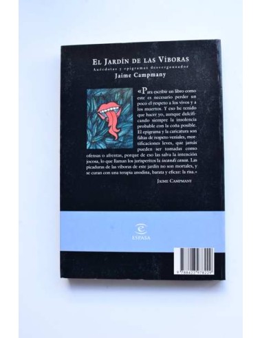 El jardín de las víboras. Anécdotas y epigramas...