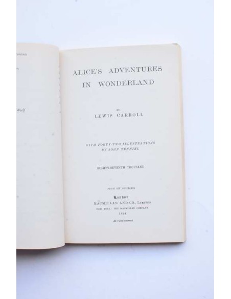 Alice's adventures in Wonderland and The Looking Glass