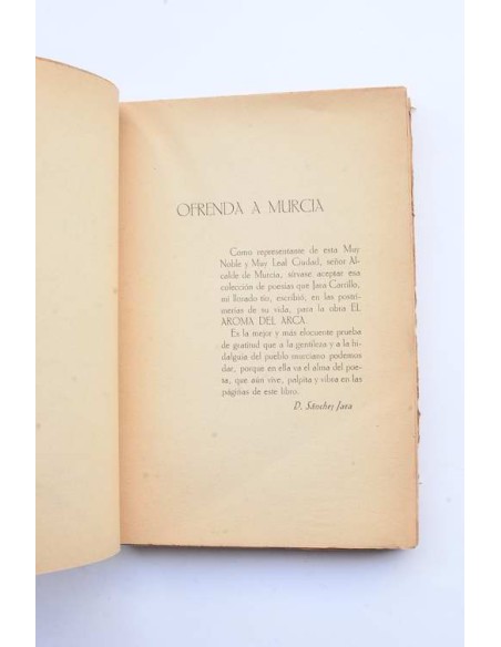 El aroma del arca. Poesías