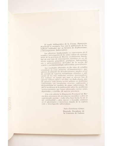 Comunicaciones sobre el Carst en la provincia...
