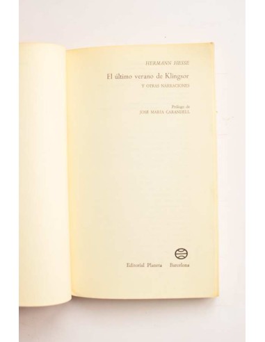 El último verano de Klingsor y otras narraciones