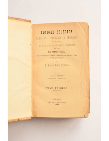 Autores selectos sagrados, cristianos y...