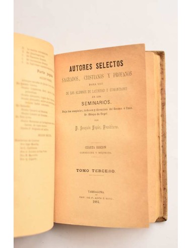 Autores selectos sagrados, cristianos y...