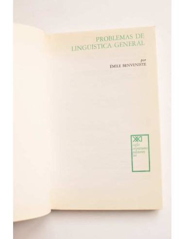 Problemas de lingüística general