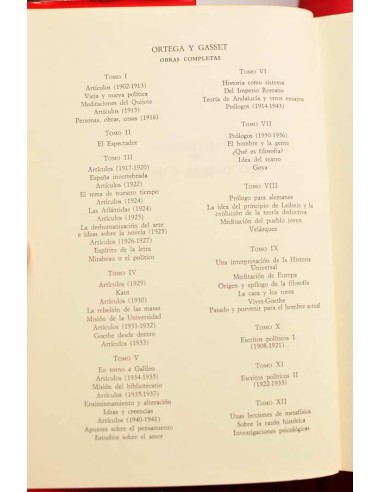 José Ortega y Gasset. Obras completas