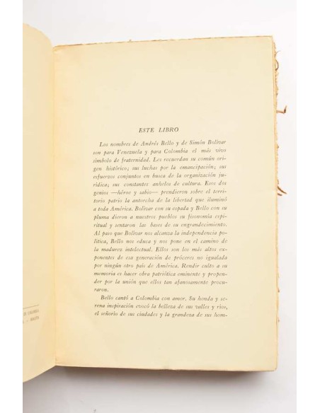 Bello en Colombia. Homenaje a Venezuela