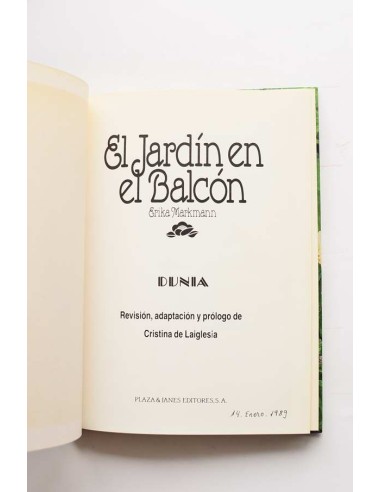 El jardín en el balcón