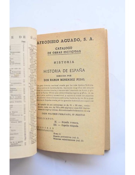 Afrodisio Aguado. Catálogo de obras escogidas. Agosto 1943