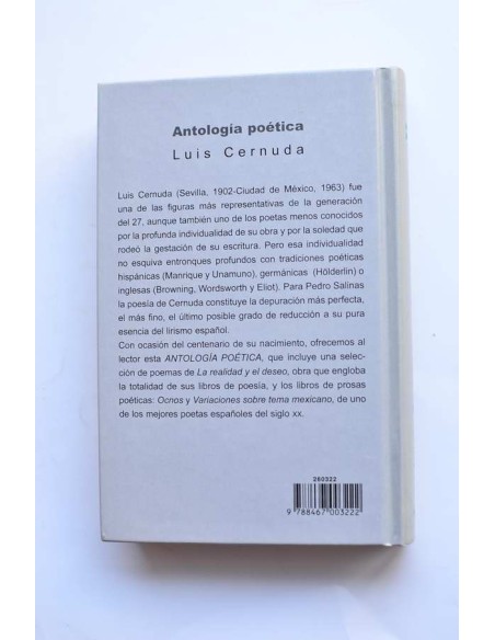 Luis Cernuda. Antología poética