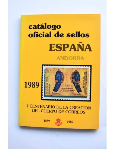 Catálogo oficial de sellos. España, Andorra, 1989