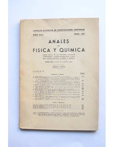 Anales de Física y Química. Año XLII. Nº 407