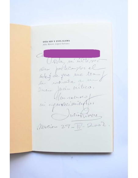 Este sed y esta llama