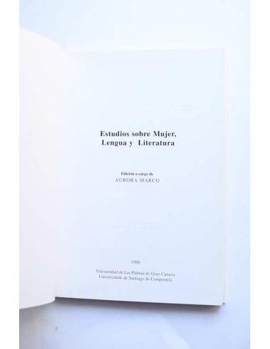 Estudios sobre mujer, lengua y literatura