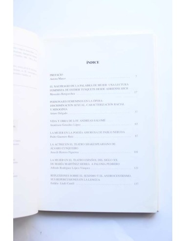 Estudios sobre mujer, lengua y literatura