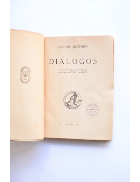 Giacomo Leopardi. Diálogos