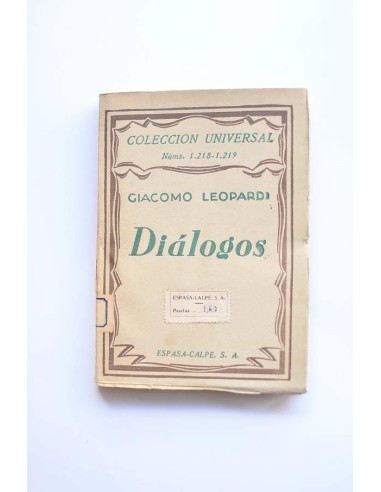 Giacomo Leopardi. Diálogos