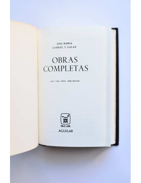 José María Gabriel y Galán. Obras completas