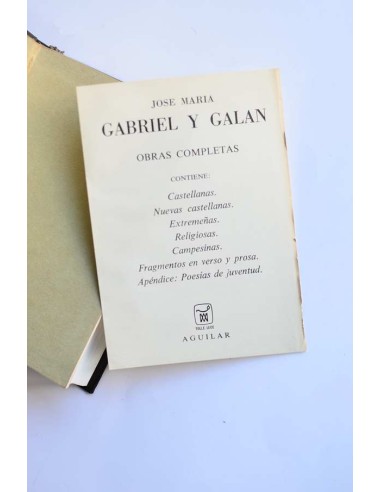 José María Gabriel y Galán. Obras completas