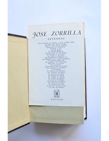 Leyendas. José Zorrilla