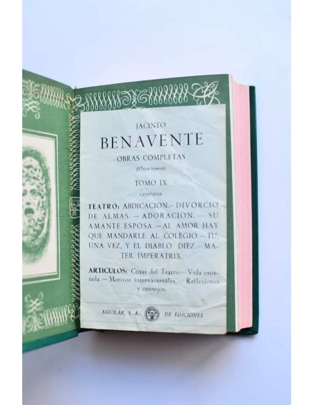 Obras completas de Jacinto Benavente. Tomo IX