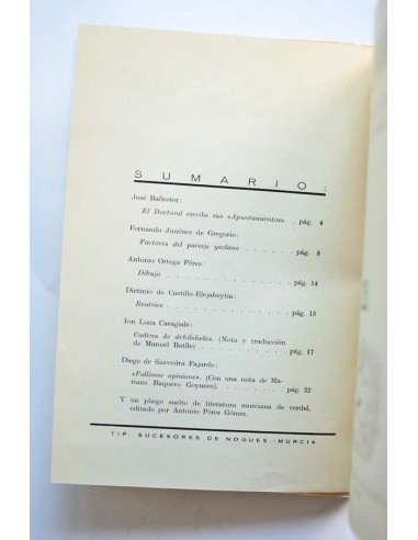 Monteagudo : publicación de la Cátedra Saavedra...