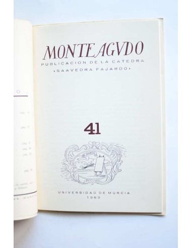 Monteagudo : publicación de la Cátedra Saavedra...