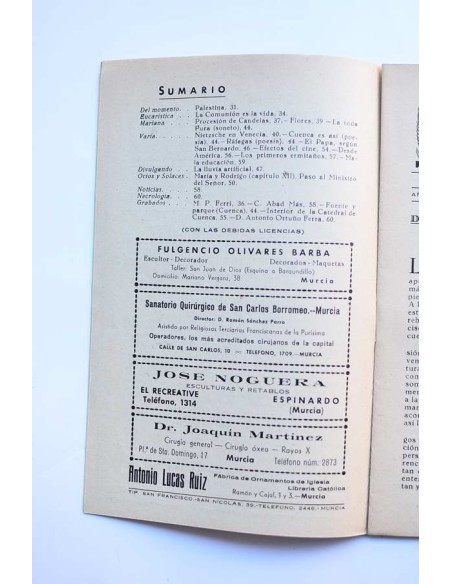 Espigas y azucenas. Revista quincenal, nº 526. Febrero - 1949