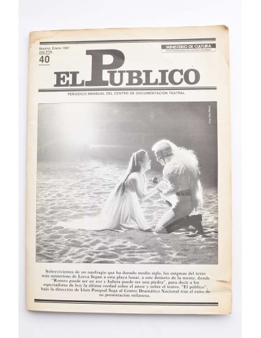 El Público: periódico mensual del Centro de Documentación Teatral. Enero 1987