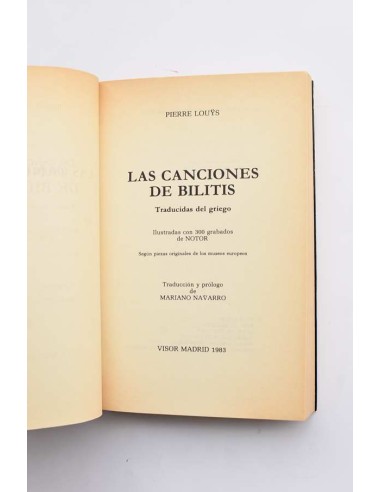 Las canciones de Bilitis