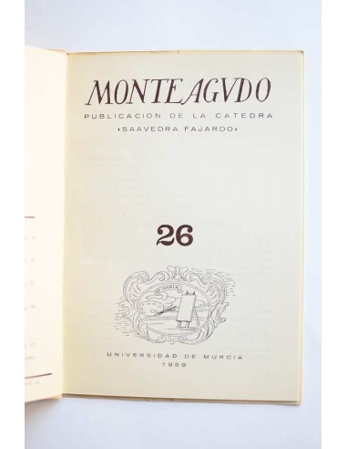 Monteagudo : publicación de la Cátedra Saavedra...