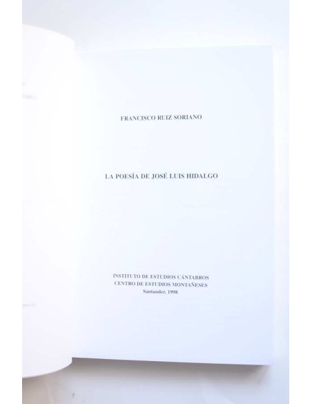 La poesía de José Luis Hidalgo